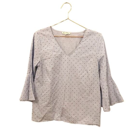 June and Delancey bell sleeve blouse size small - Picture 1 of 7